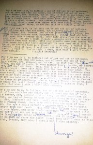 draft of opening - where are you